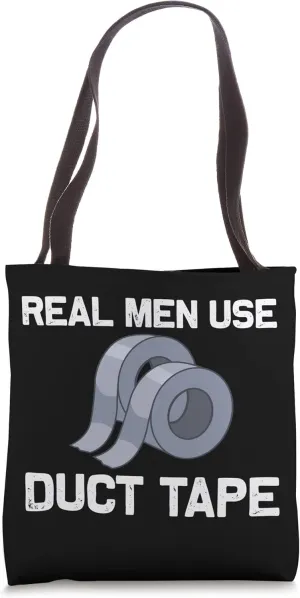 Cool Duct Tape For Men Dad Handyman Engineering Engineer Tote Bag