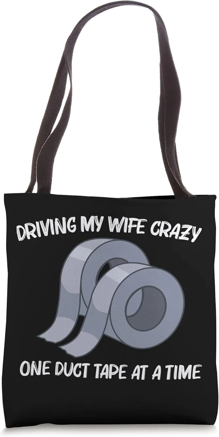 Cool Duct Tape For Men Dad Handyman Engineering Engineer Tote Bag