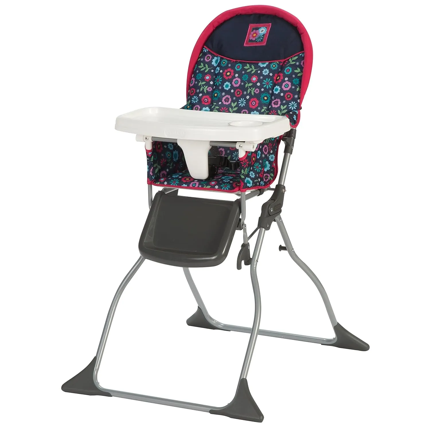 Cosco Kids Highchair for Baby, Simple Foldable High Chair, Convenient, Lightweight, and Compact Design, Flower Garden