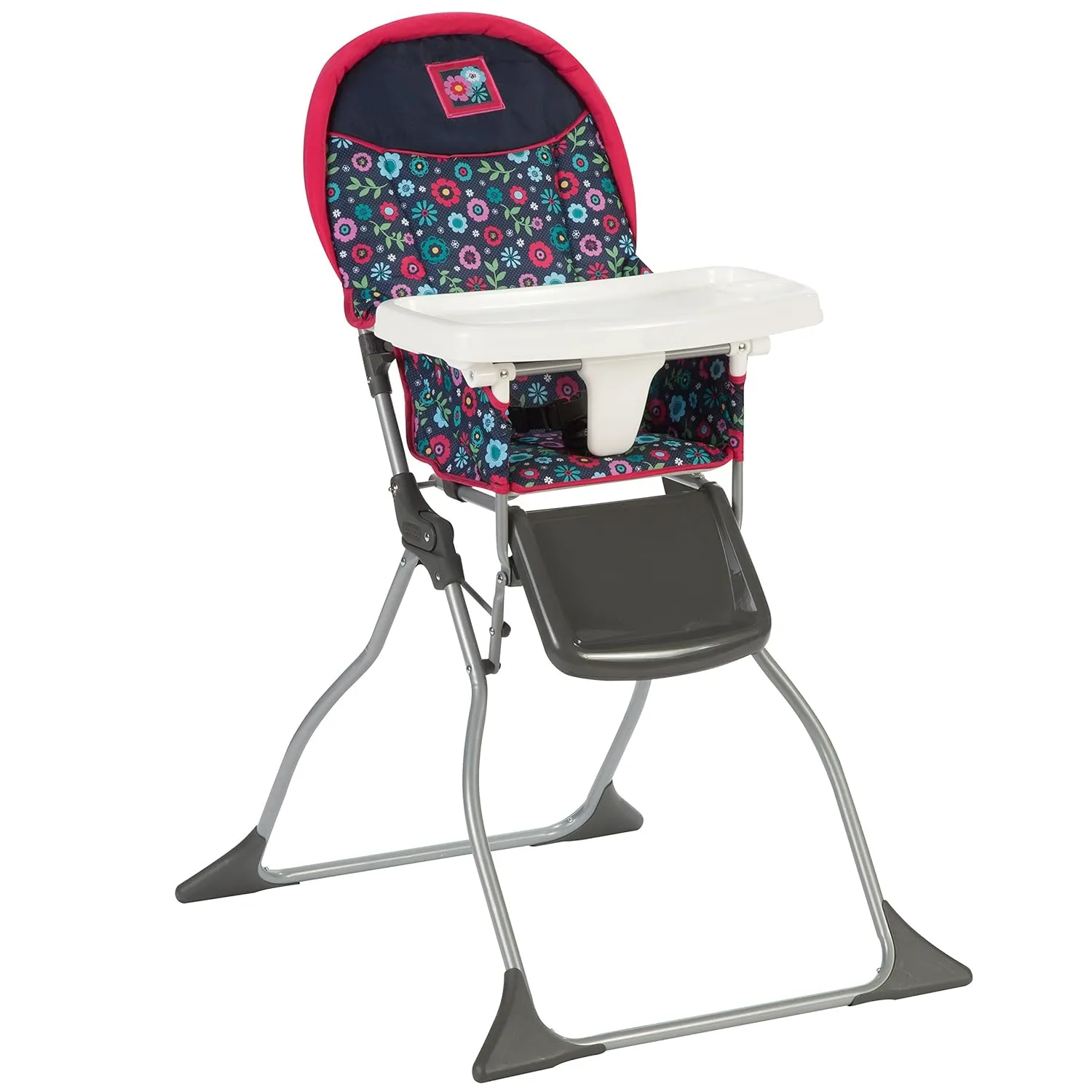 Cosco Kids Highchair for Baby, Simple Foldable High Chair, Convenient, Lightweight, and Compact Design, Flower Garden