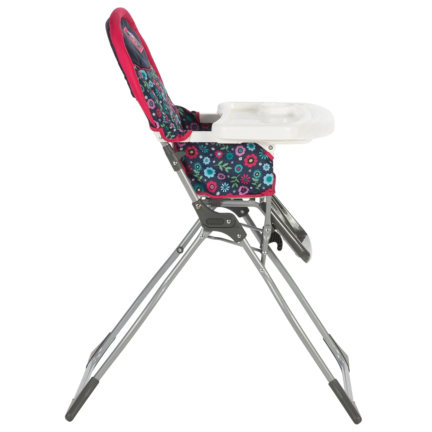 Cosco Kids Highchair for Baby, Simple Foldable High Chair, Convenient, Lightweight, and Compact Design, Flower Garden
