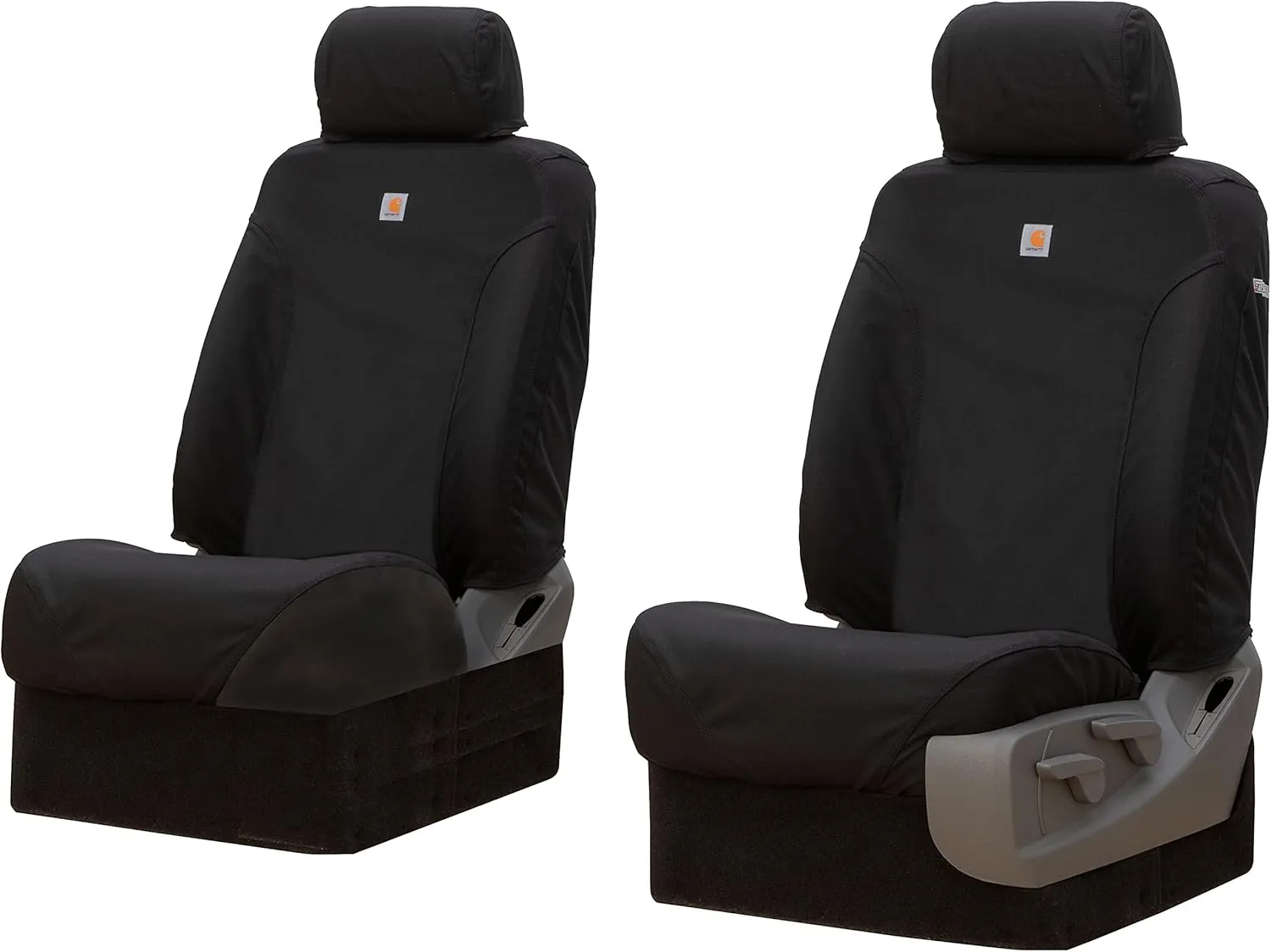 Covercraft Carhartt Super Dux SeatSaver Custom Seat Covers | Fits 2006-2009 Dodge Ram 2500/3500 | 1st Row Bucket Seats, Super Dux Black