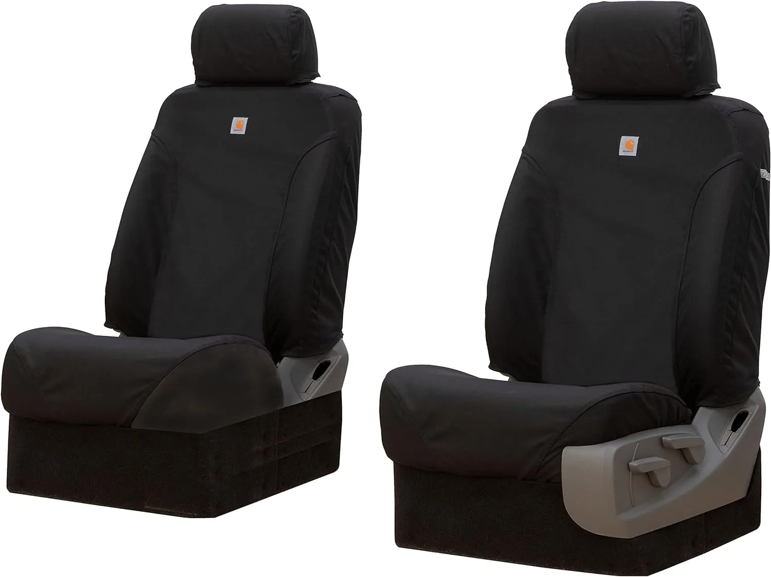 Covercraft Carhartt Super Dux SeatSaver Custom Seat Covers for 2015-2018 Ford F-150 (Excludes Raptor), 1st Row Bucket Seats, SSC2485COBK (Black)