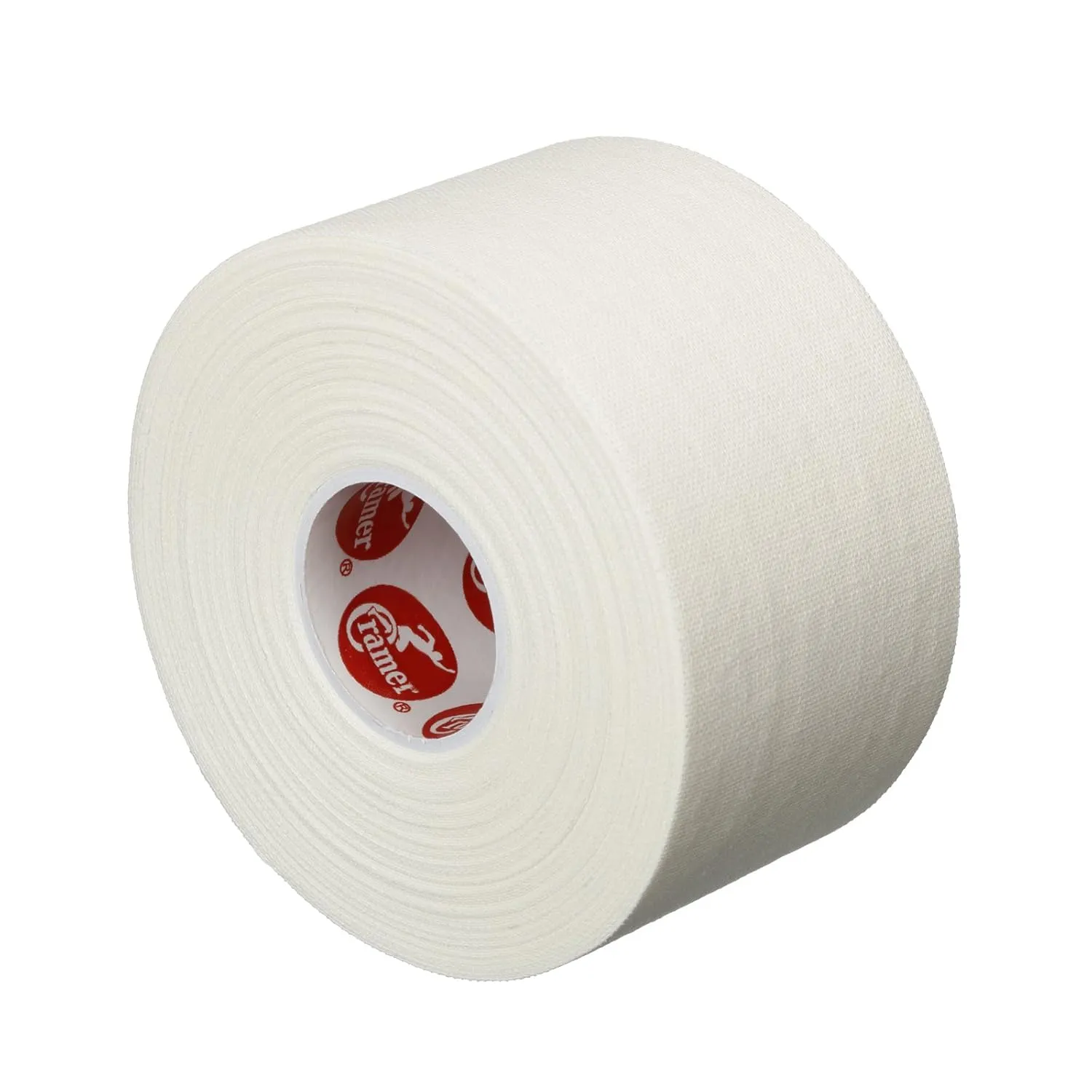 Cramer Team Color Athletic Tape, White, For Ankle, Wrist, and Injury Taping, Helps Protect and Prevent Injuries, Promotes Faster Healing, Athletic Training First Aid Supplies, 1.5", Bulk 32 Roll Case