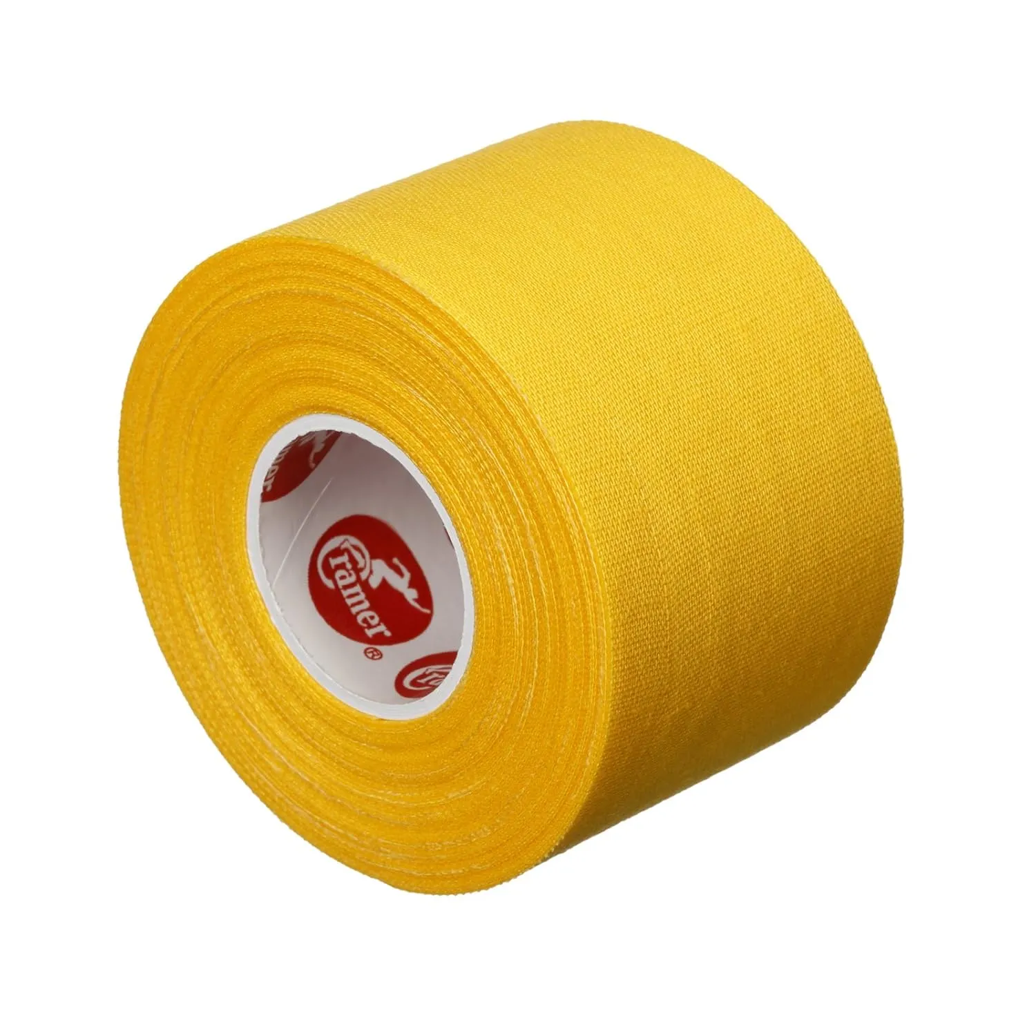 Cramer Team Color Athletic Tape, Yellow, For Ankle, Wrist, and Injury Taping, Helps Protect and Prevent Injuries, Promotes Faster Healing, Athletic Training First Aid Supplies, 1.5", Bulk 32 Roll Case