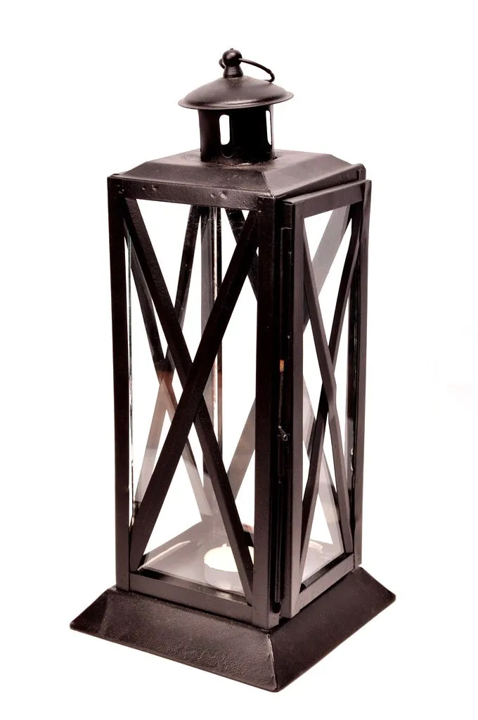 Cross Long Hanging Lantern Sturdy Metal Make Handcrafted In India By Tamrapatra