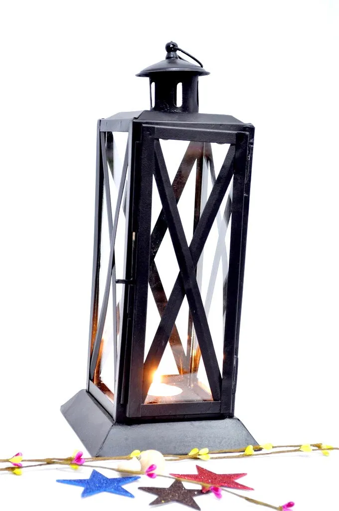 Cross Long Hanging Lantern Sturdy Metal Make Handcrafted In India By Tamrapatra