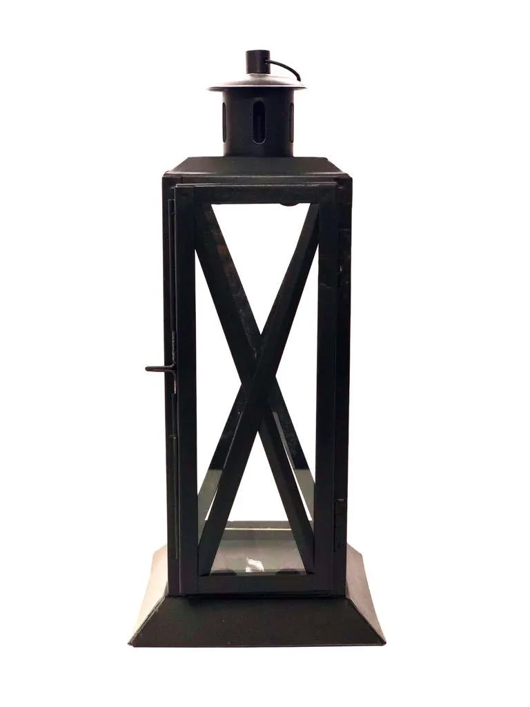 Cross Long Hanging Lantern Sturdy Metal Make Handcrafted In India By Tamrapatra