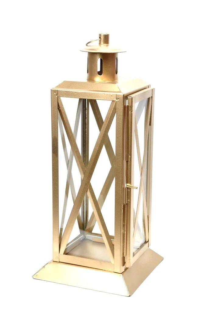 Cross Long Hanging Lantern Sturdy Metal Make Handcrafted In India By Tamrapatra