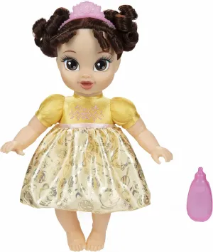 Disney Princess Belle Baby Doll with Baby Bottle & Tiara