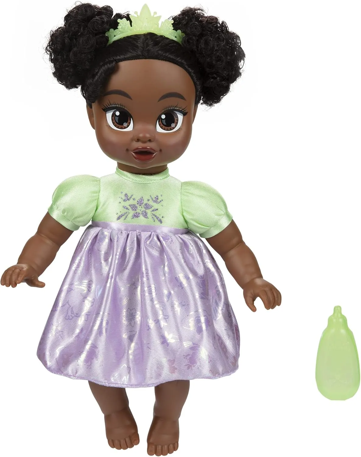 Disney Princess Tiana Baby Doll with Baby Bottle & Tiara