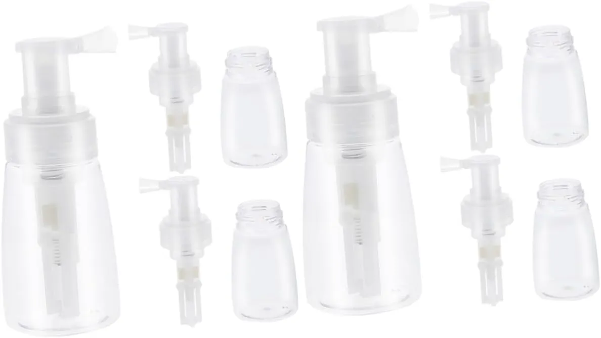 DOITOOL 2sets Powder Spray Bottles Empty Mister for Travel Portable Dry Powder Container 3pcs*2