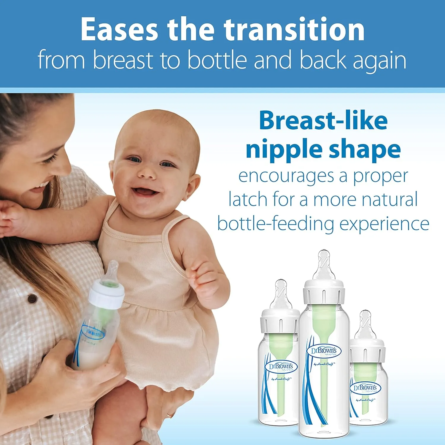 Dr. Brown's Milestones Sippy Bottle 2-Pack with Level 4 Fast Flow Nipple 6-Pack