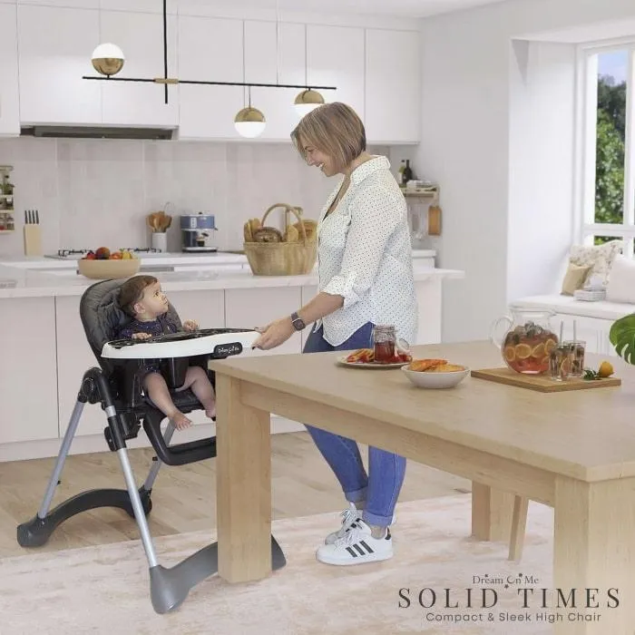 Dream on Me Solid Times Lightweight Portable Highchair