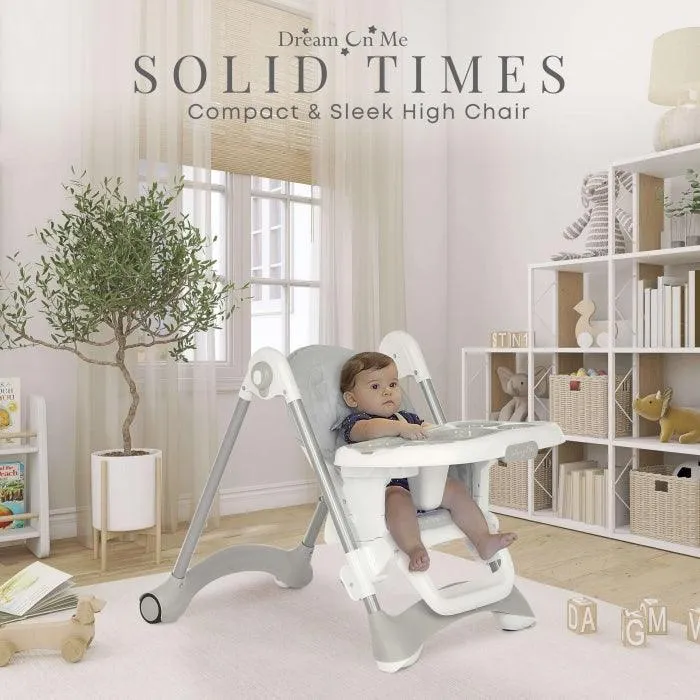 Dream on Me Solid Times Lightweight Portable Highchair