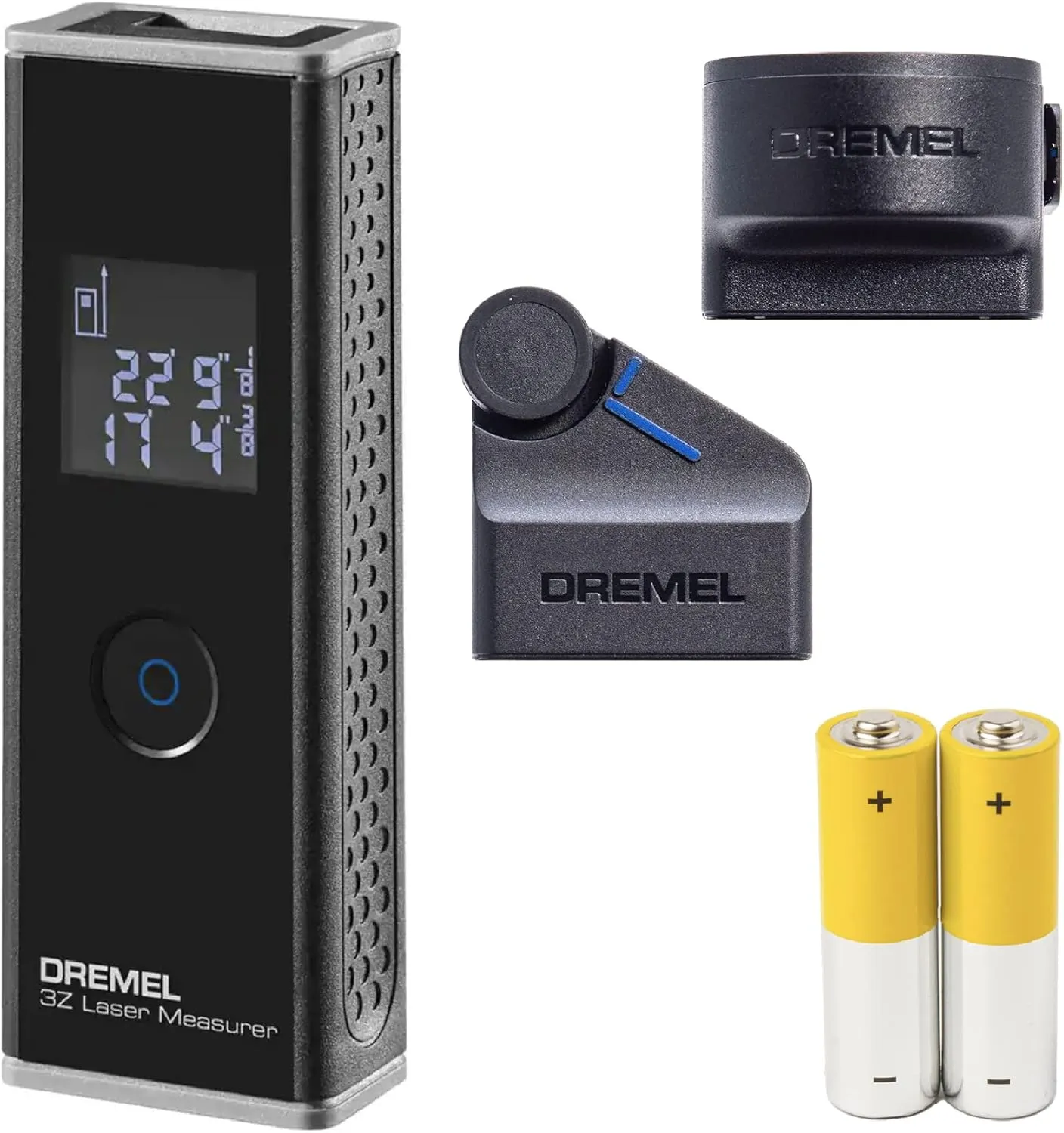 Dremel 3-in-1 Digital Measurement Tool - Includes Laser Measure, Tape Measure Attachment, Wheel Adapter Attachment - Dremel HSLM-01