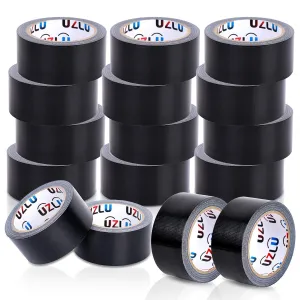Duct Tape Bulk, Black Duct Tape Heavy Duty, 24 Rolls x 20 Yard x 1.88 Inch Per Roll, Flexible, No Residue, All-Weather and Tear by Hand, Bulk Value for Indoor & Outdoor Repairs, Industrial Use