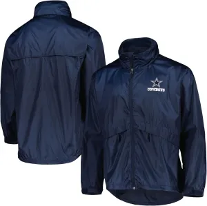 dunbrooke Men's Navy New England Patriots Sportsman Waterproof Packable Full-Zip Jacket