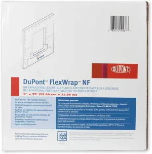 DuPont FlexWrap NF 9" x 75' - Self Adhered Butyl Flashing Tape - 1 Roll