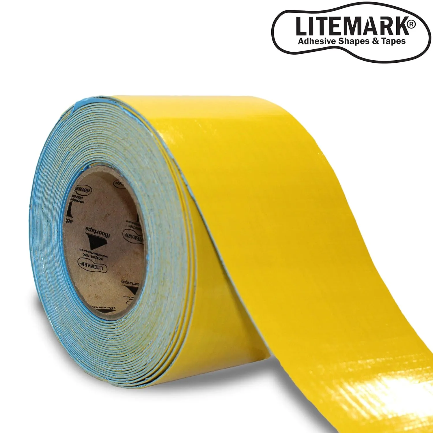 DuraMark Floor Marking Tape, Smooth Surface EC-700, Heavy Duty Thick, Easy to Keep Clean, for Warehouse, Industrial Floors, Yellow (4 Inches by 36 Feet)