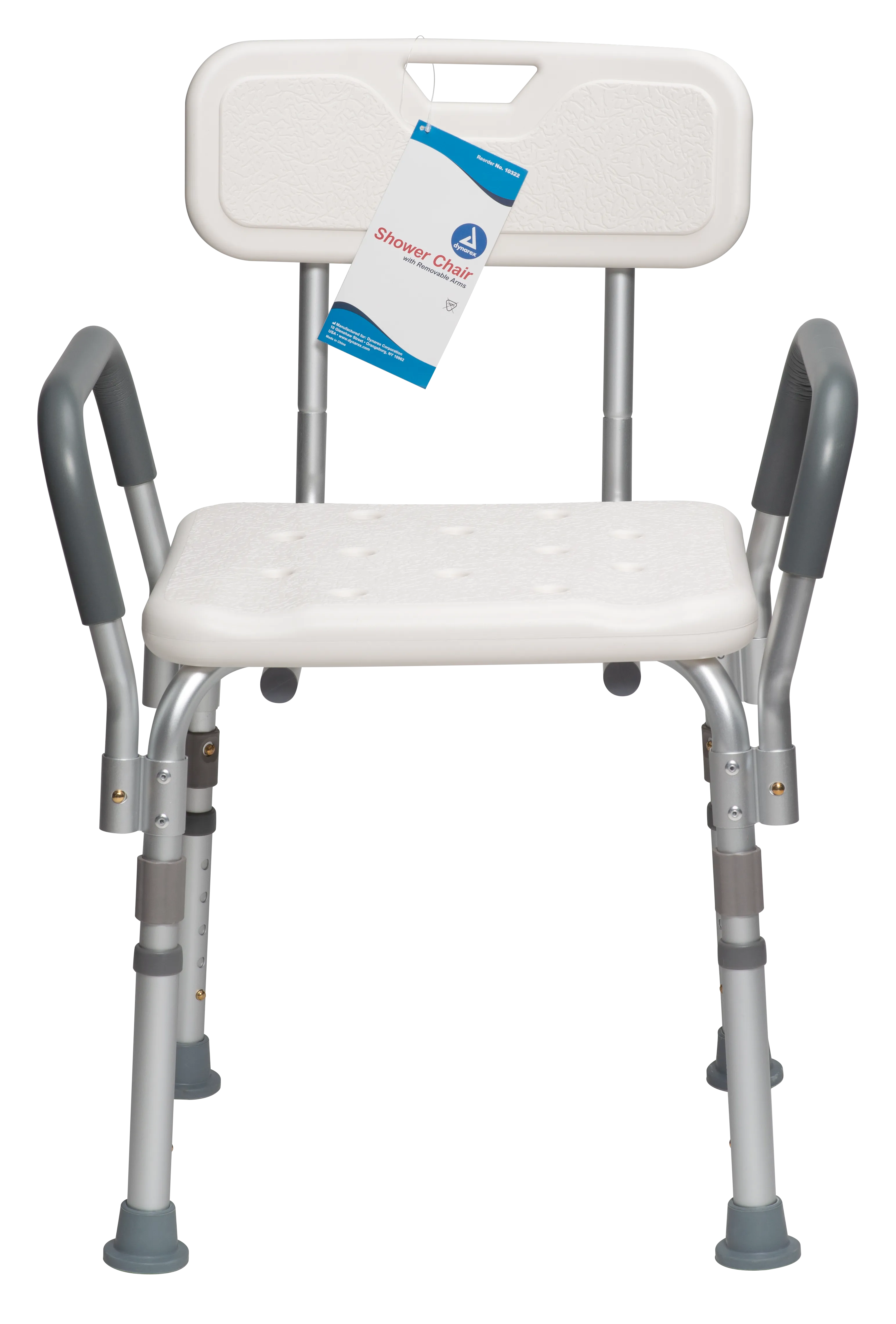 Dynarex - Shower Chair with Removable Back and Arms