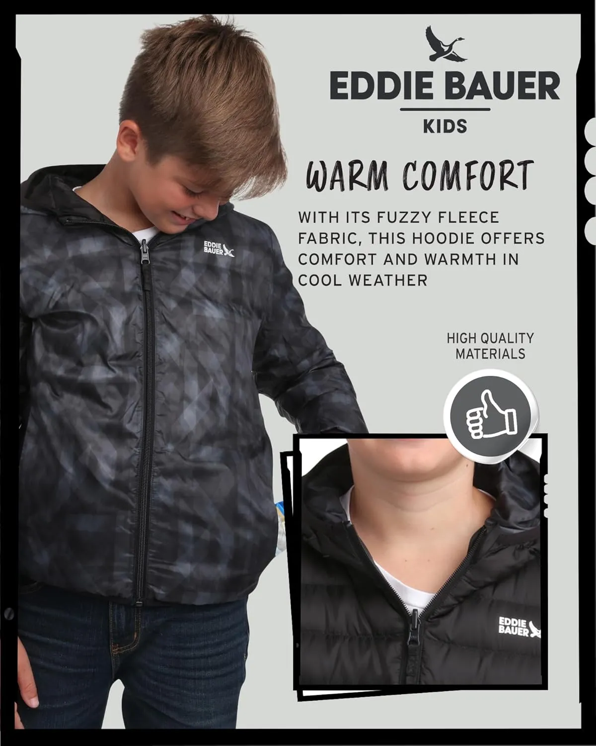 Eddie Bauer Kids' Reversible Jacket - Weather Resistant Quilted Down Coat for Boys and Girls (3-20)