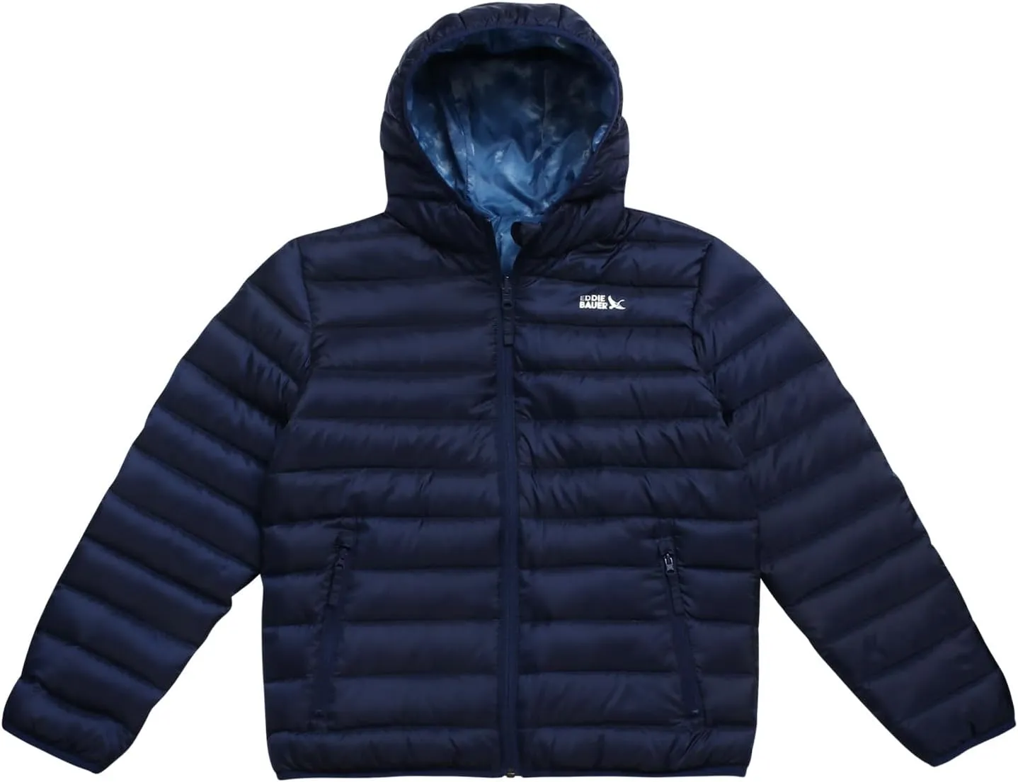 Eddie Bauer Kids' Reversible Jacket - Weather Resistant Quilted Down Coat for Boys and Girls (3-20)