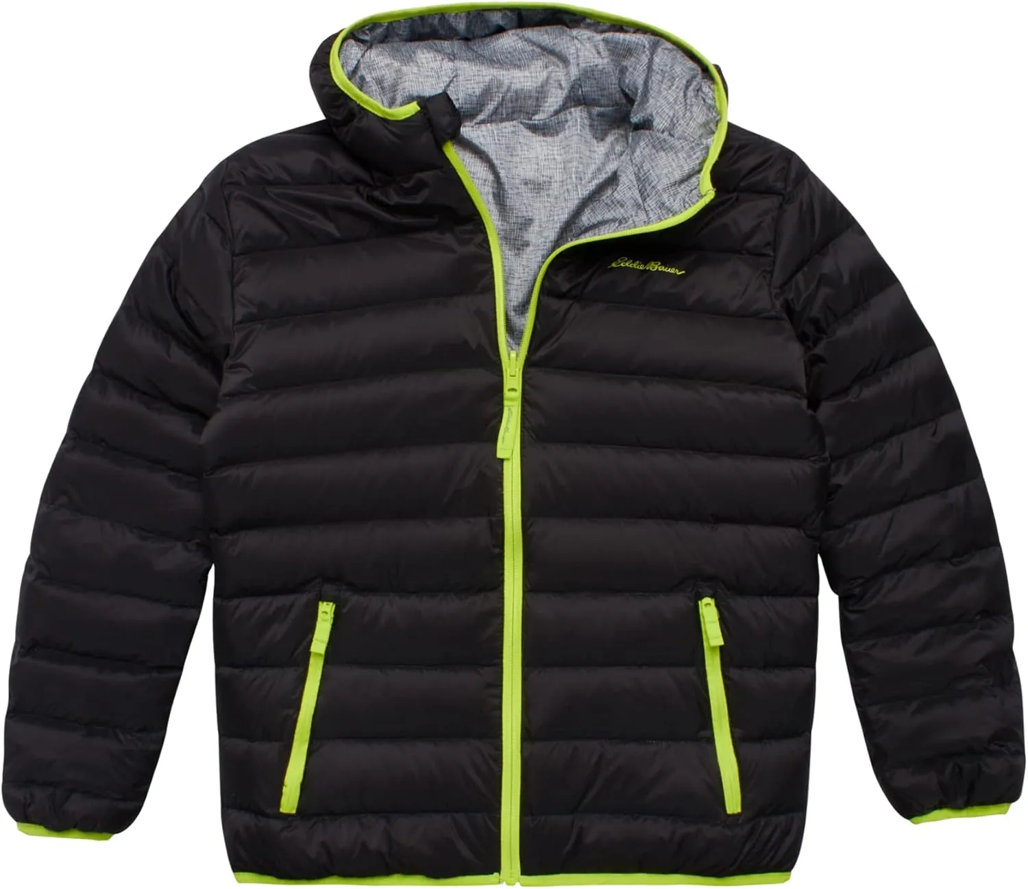 Eddie Bauer Kids' Reversible Jacket - Weather Resistant Quilted Down Coat for Boys and Girls (3-20)