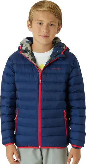 Eddie Bauer Kids' Reversible Jacket - Weather Resistant Quilted Down Coat for Boys and Girls (3-20)
