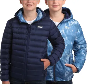 Eddie Bauer Kids' Reversible Jacket - Weather Resistant Quilted Down Coat for Boys and Girls (3-20)