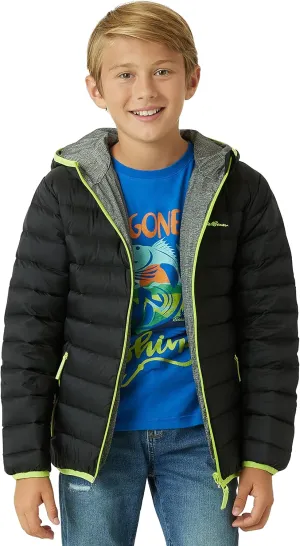 Eddie Bauer Kids' Reversible Jacket - Weather Resistant Quilted Down Coat for Boys and Girls (3-20)
