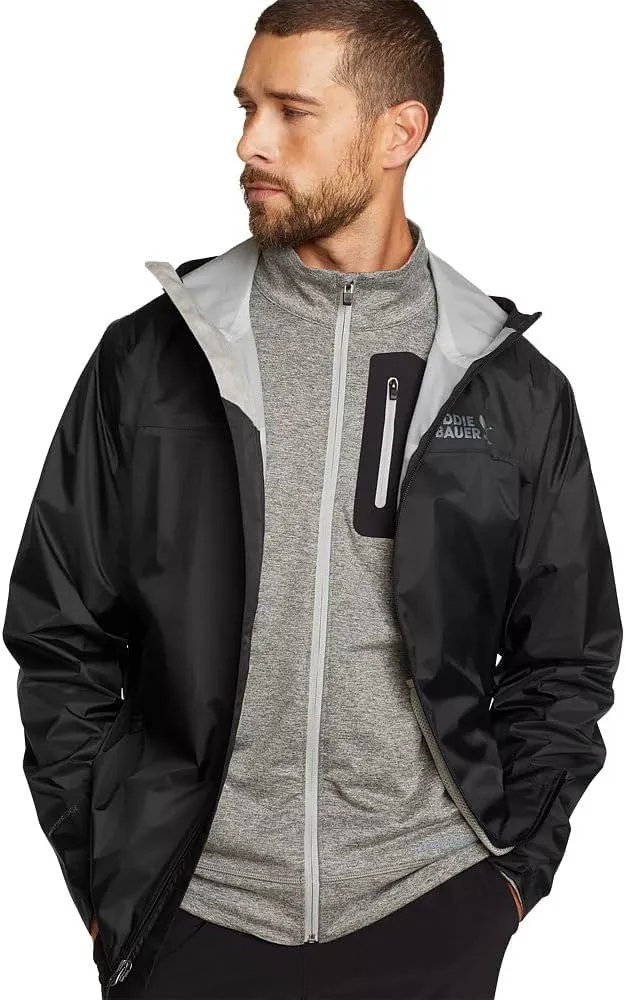 Eddie Bauer Men's Packable Cloud Cap Waterproof Rain Jacket