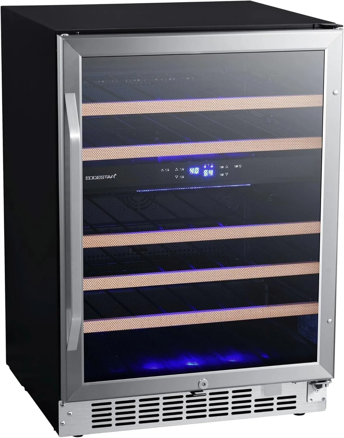 EdgeStar CWR462DZ 24 Inch Wide 46 Bottle Built-In Wine Cooler with Dual Cooling Zones