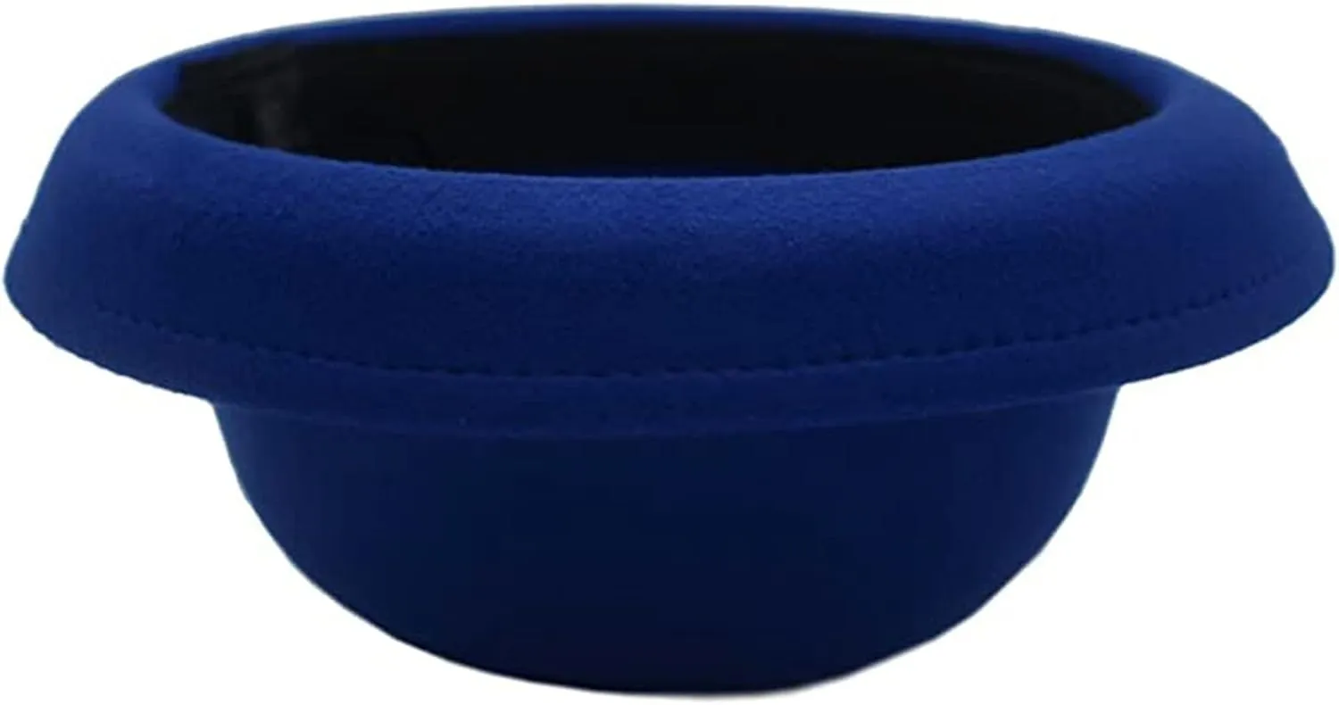 Elegant Adults Solid Hat Roll Up Brim Bowler Hat Bucket Hat for Mens Womens Classic Wool Round Bowler Outdoor Camping Hat