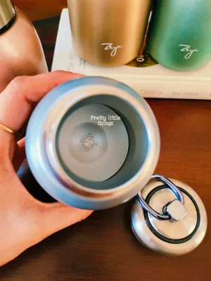 Elegant Pastel Metallic Portable Insulated Flasks (~250 Ml)