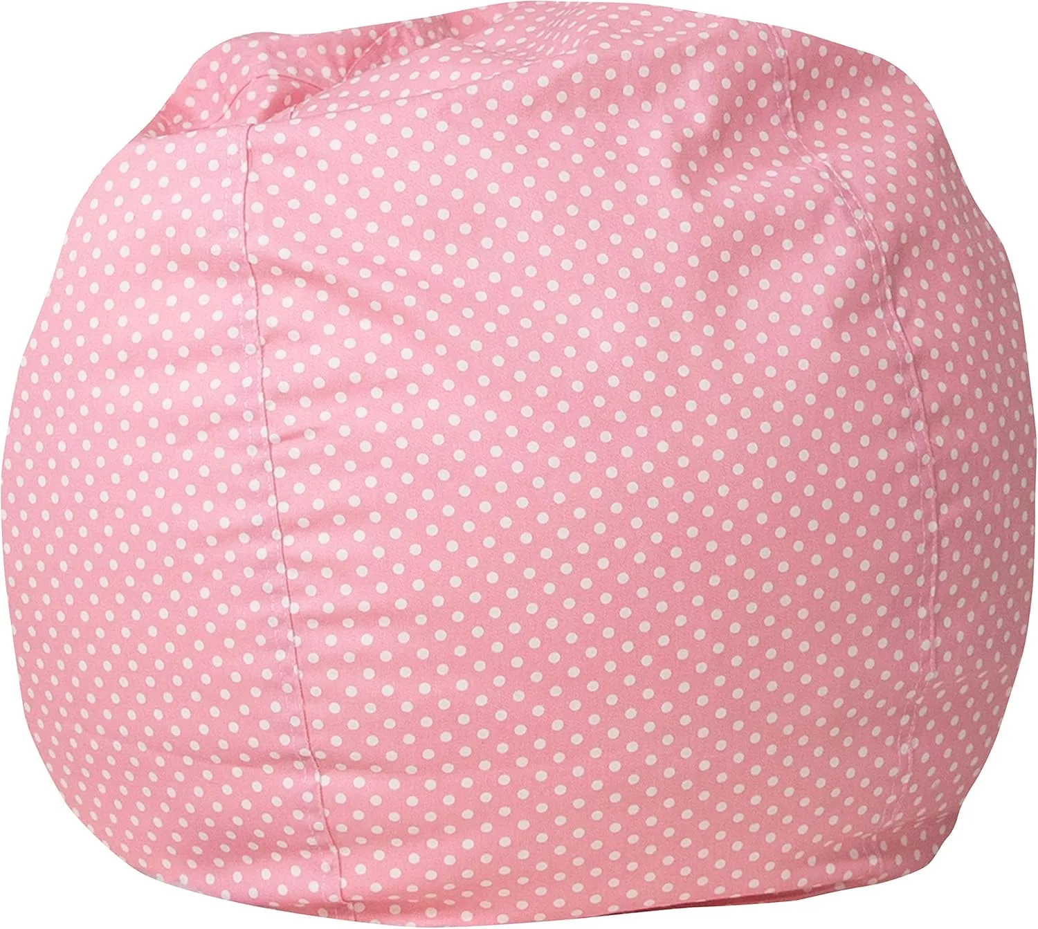 EMMA   OLIVER Small Light Pink Dot Bean Bag Chair for Kids and Teens