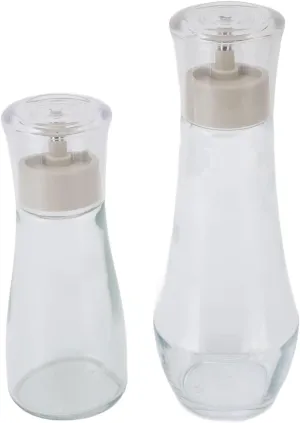 EMUKOEP Mouth Wash Dispensers 150ml and 260ml Glass Refillable Multifunctional Mouthwash Container for Bathroom Kitchen