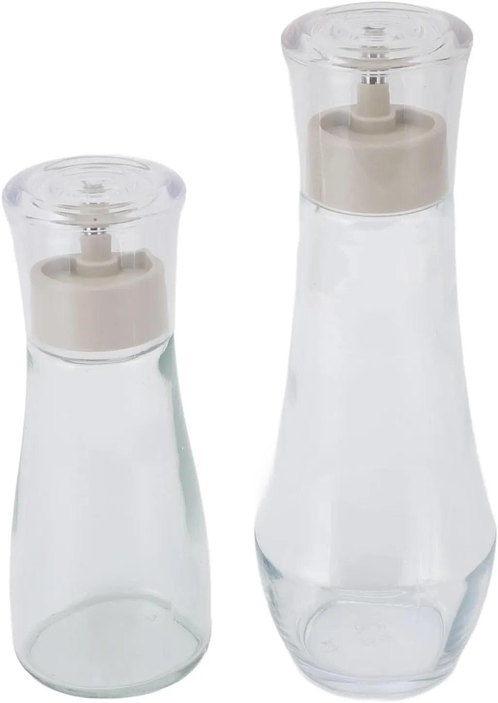 EMUKOEP Mouth Wash Dispensers 150ml and 260ml Glass Refillable Multifunctional Mouthwash Container for Bathroom Kitchen
