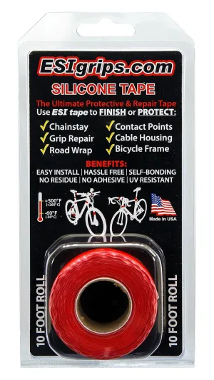ESI Grip Silicone Tape 10ft Roll Red TR10R