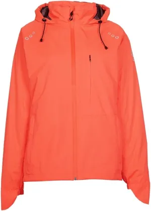 EVLE RAINCOAT WITH ROLL-IN HOOD, EXTENDABLE BACK AND SLEEVE, PACKABLE (10 US, Neon Coral)