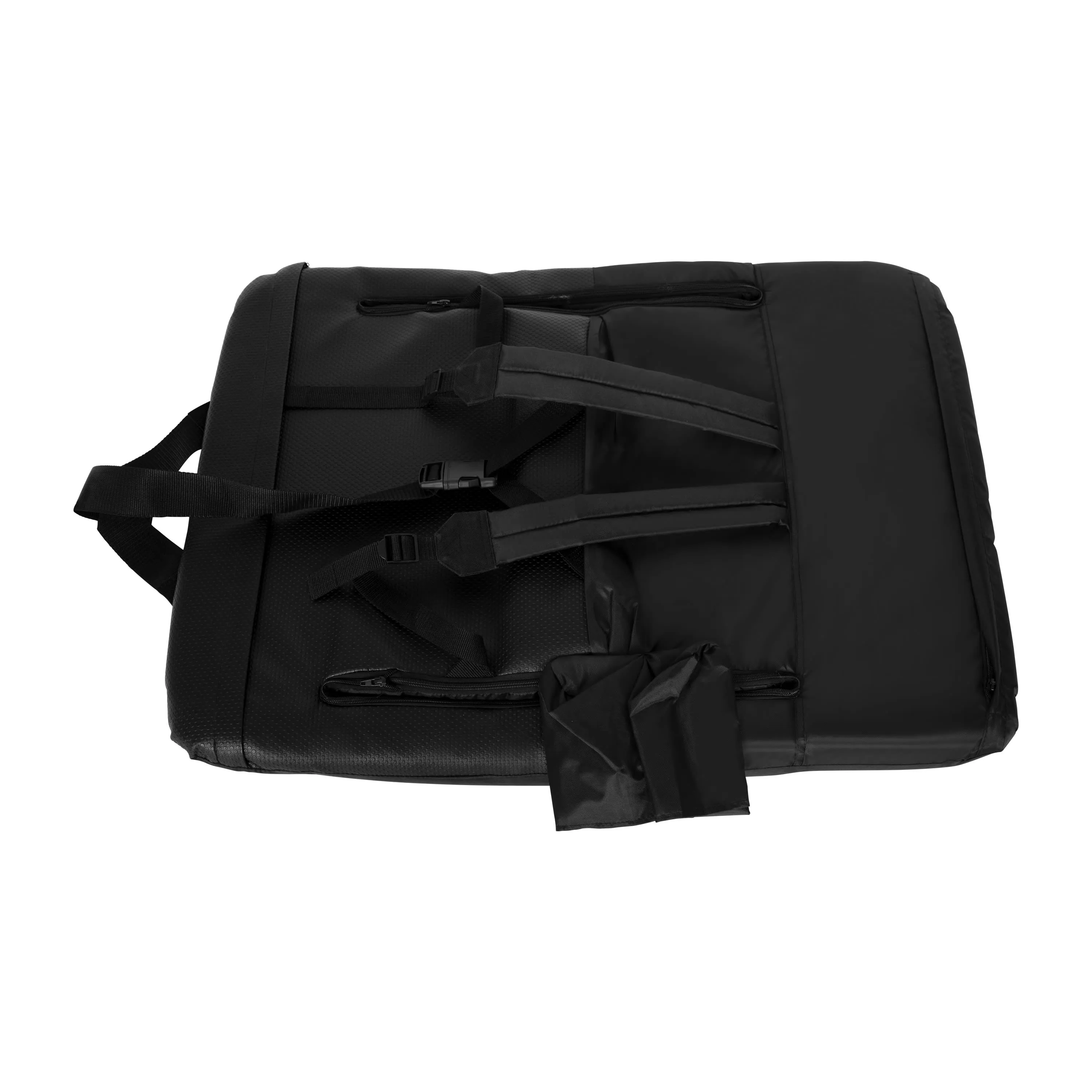 Extra Wide Lightweight Reclining Stadium Chair with Armrests, Padded Back & Seat with Dual Storage Pockets and Backpack Straps