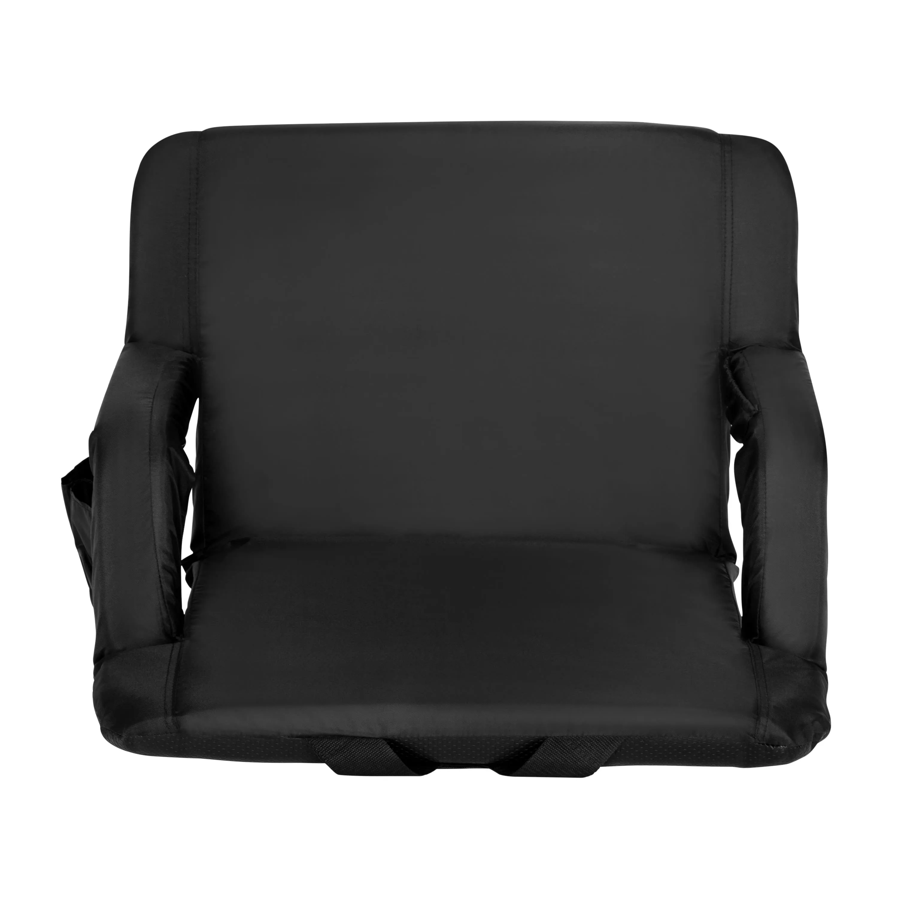 Extra Wide Lightweight Reclining Stadium Chair with Armrests, Padded Back & Seat with Dual Storage Pockets and Backpack Straps
