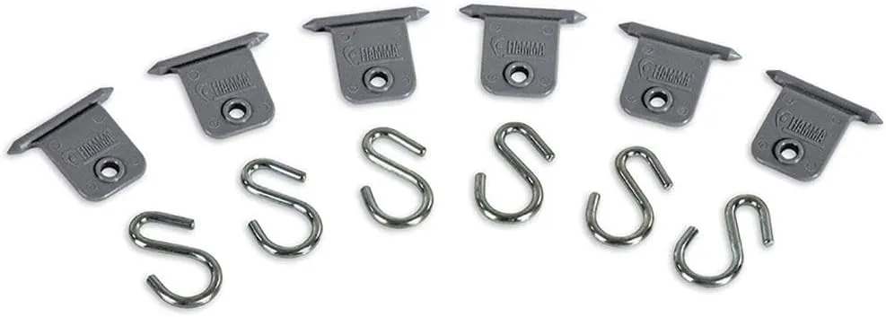 Fiamma 98655-743 Kit Awning Hangers Canopy S Hook Set of 6 for Motorhome Caravan
