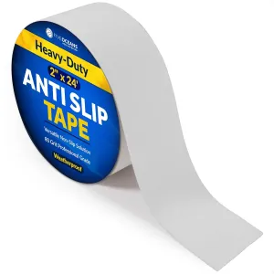 Five Oceans 2" x 24' Anti Slip Tape, Heavy Duty Anti Slip Grip Tape for Stairs Outdoor & Indoor - Waterproof Grip Tape Safety Non-Skid Roll for Stair Steps Traction Tape - FO1521