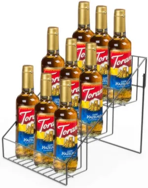 FixtureDisplays® Wire Store Fixture Countertop Retail Display Rack Tiers Bottle Display Bag Stand 10030-FBA
