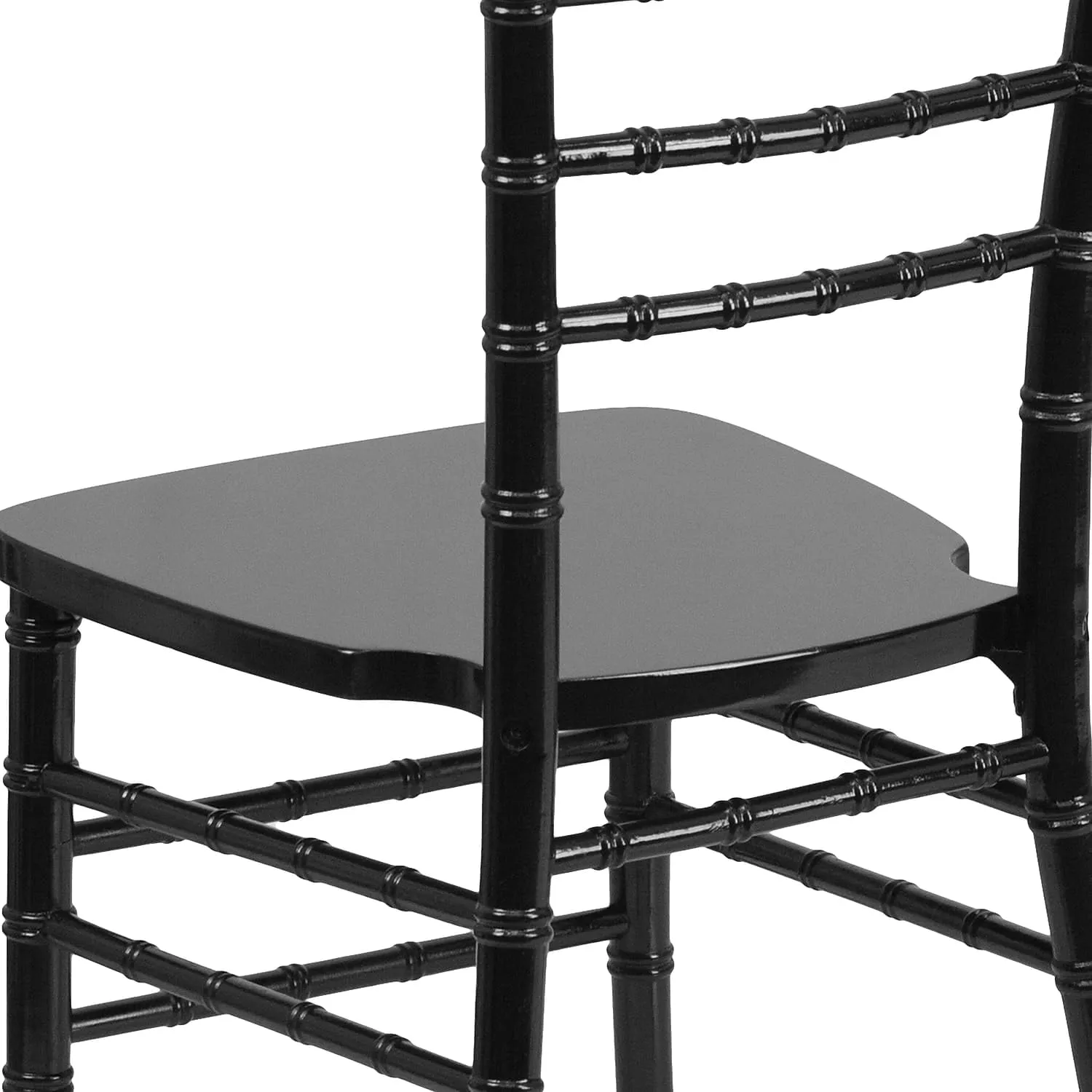 Flash Furniture 2 Pack HERCULES Series Black Wood Chiavari Chair