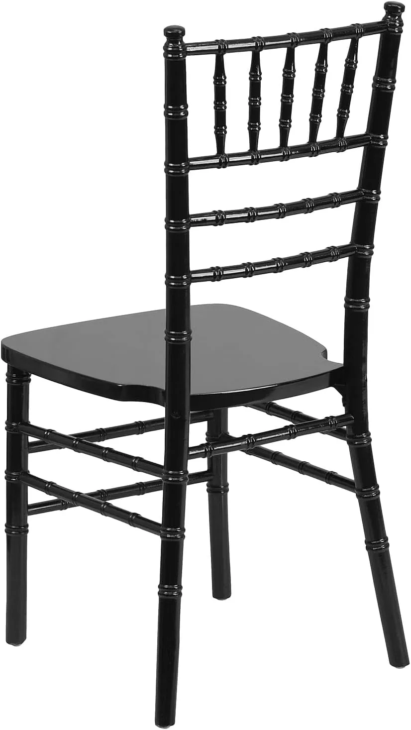 Flash Furniture 2 Pack HERCULES Series Black Wood Chiavari Chair