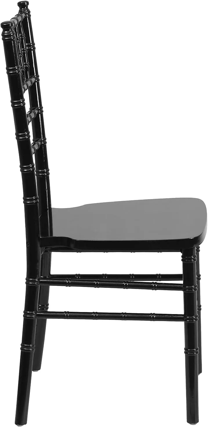 Flash Furniture 2 Pack HERCULES Series Black Wood Chiavari Chair