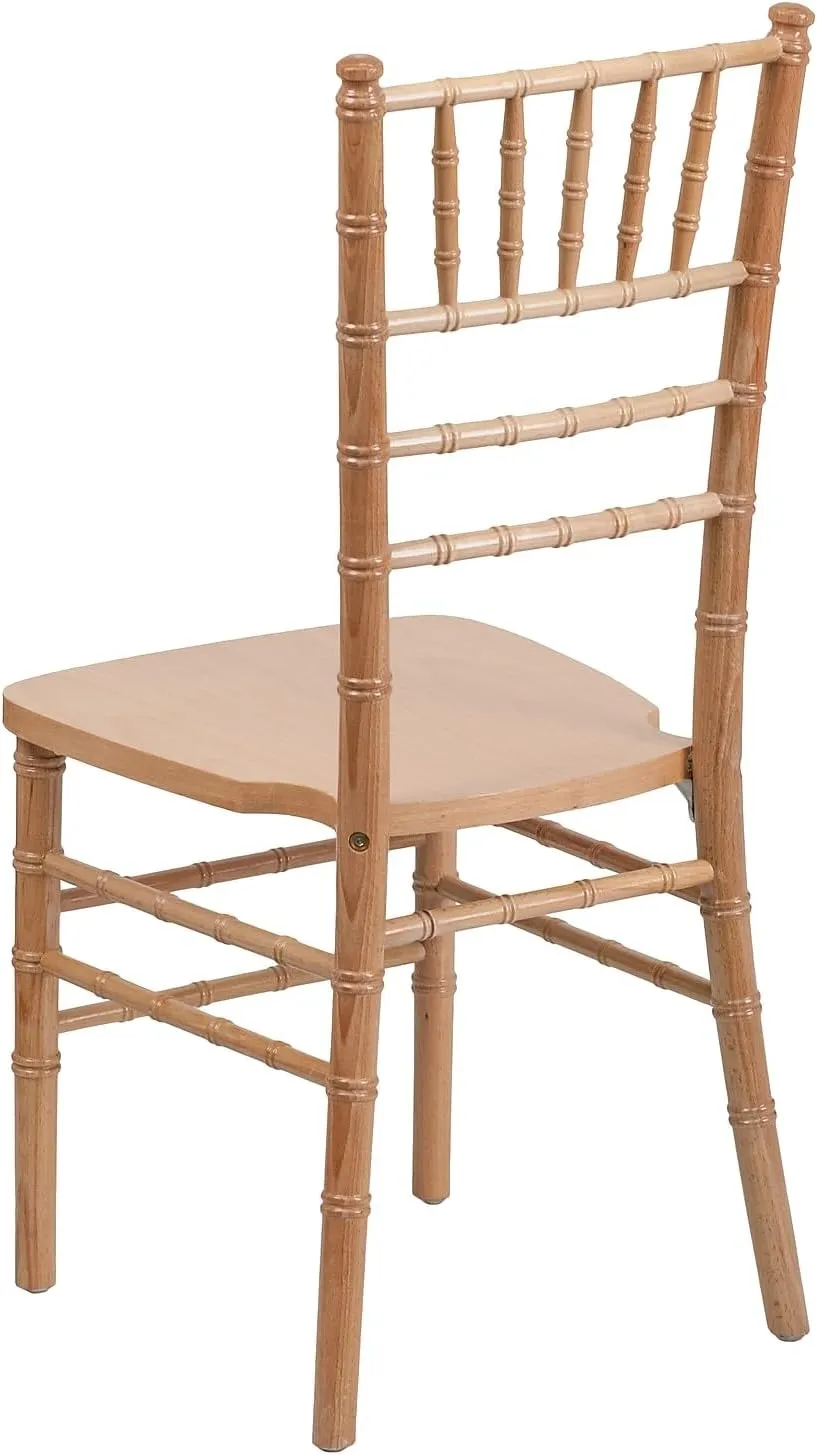 Flash Furniture 2 Pack HERCULES Series Natural Wood Chiavari Chair