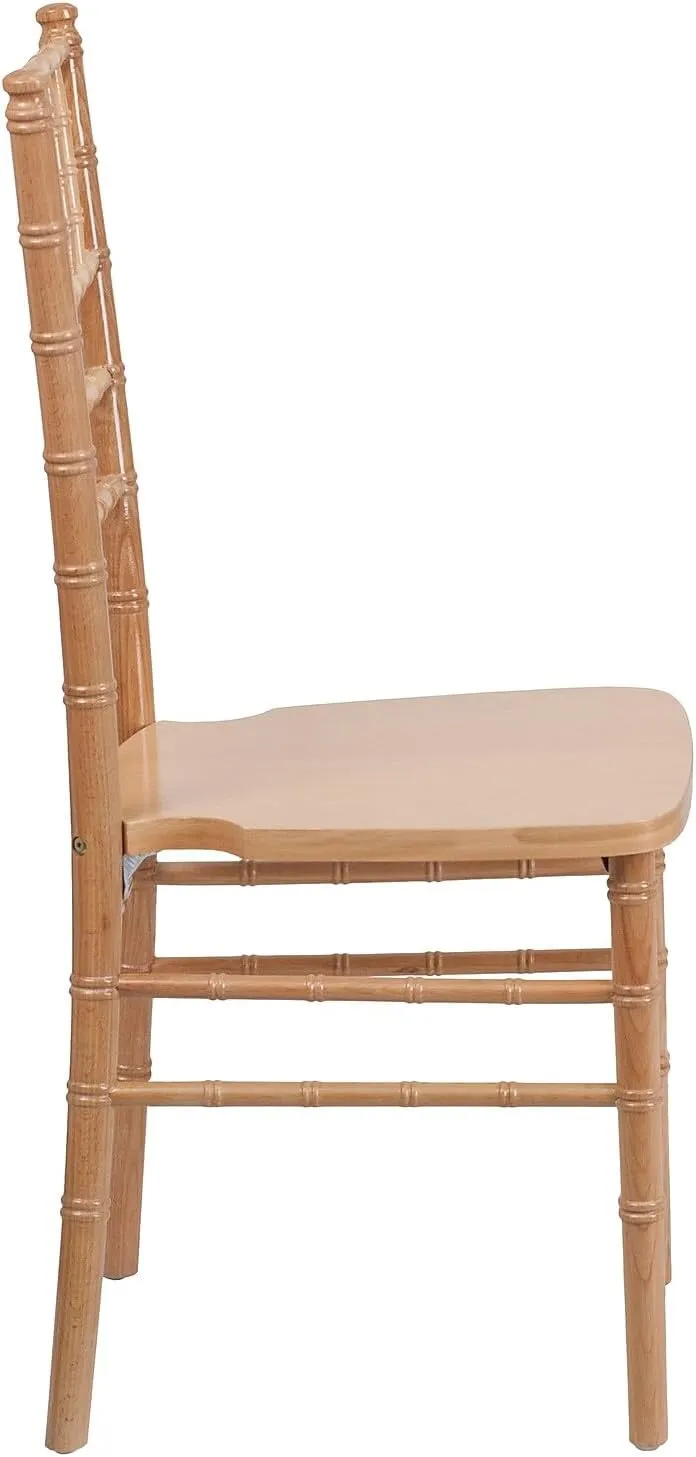 Flash Furniture 2 Pack HERCULES Series Natural Wood Chiavari Chair